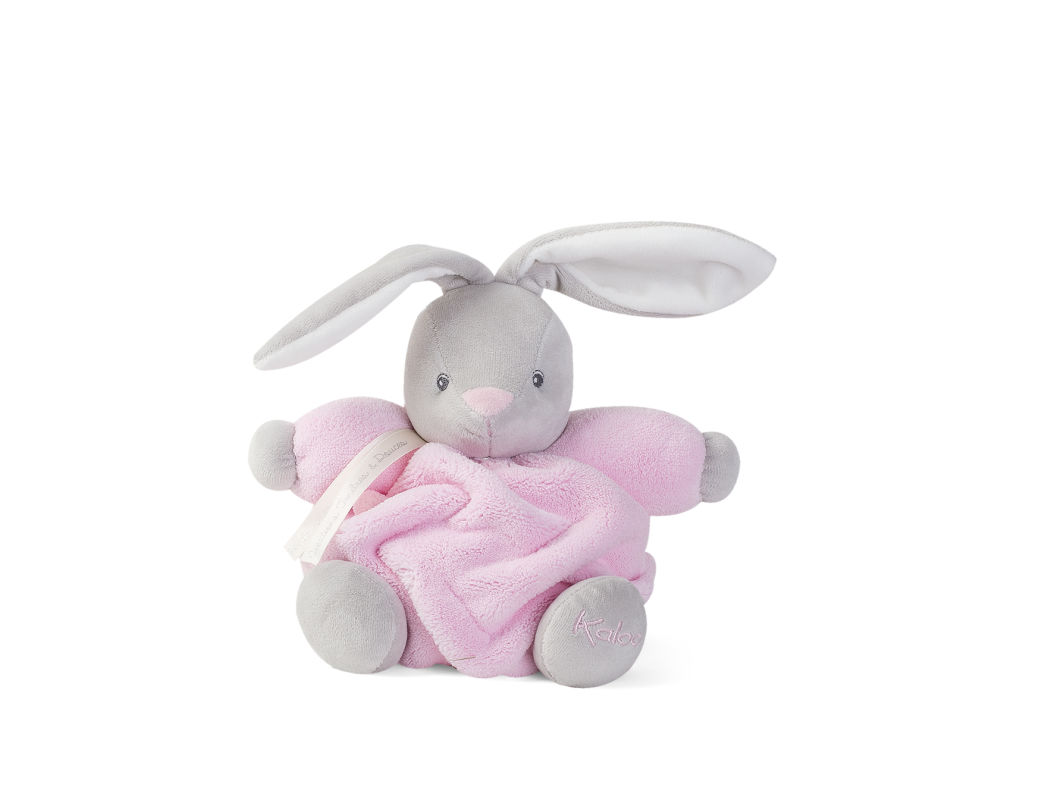  plume peluche lapin rose gris 